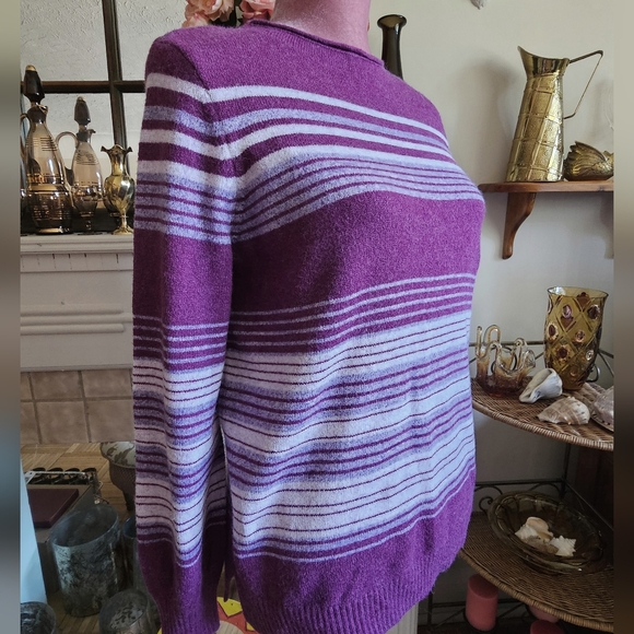 Olsen rolled boatneck sweater. Size Medium. - Picture 3 of 8